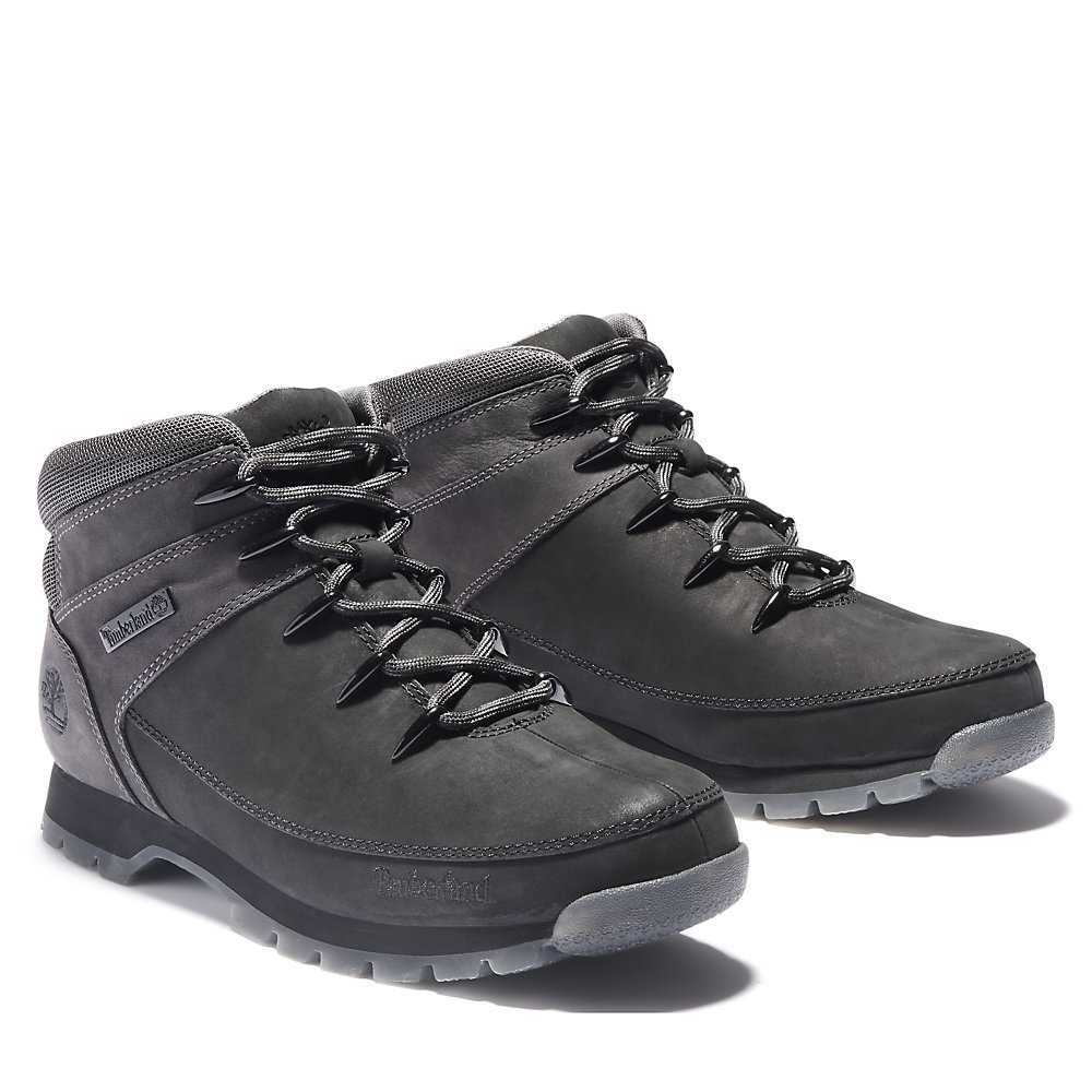 Men's Timberland Euro Sprint Hiking Boots Black/Grey | UAE-8921347