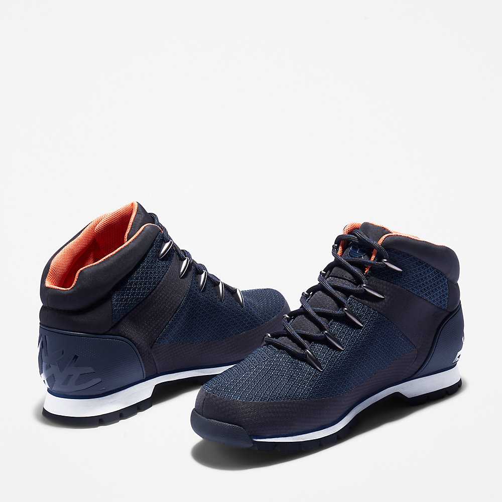 Men's Timberland Euro Sprint Hiking Boots Navy | UAE-9087216