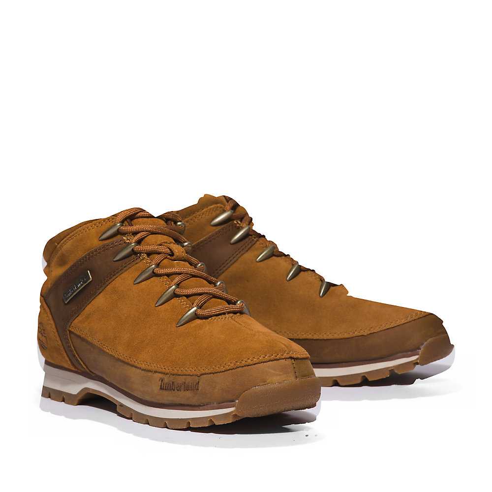 Men's Timberland Euro Sprint Hiking Boots Brown | UAE-9216734