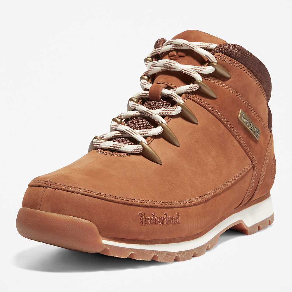 Men's Timberland Euro Sprint Mid Hiking Boots Brown | UAE-4871605