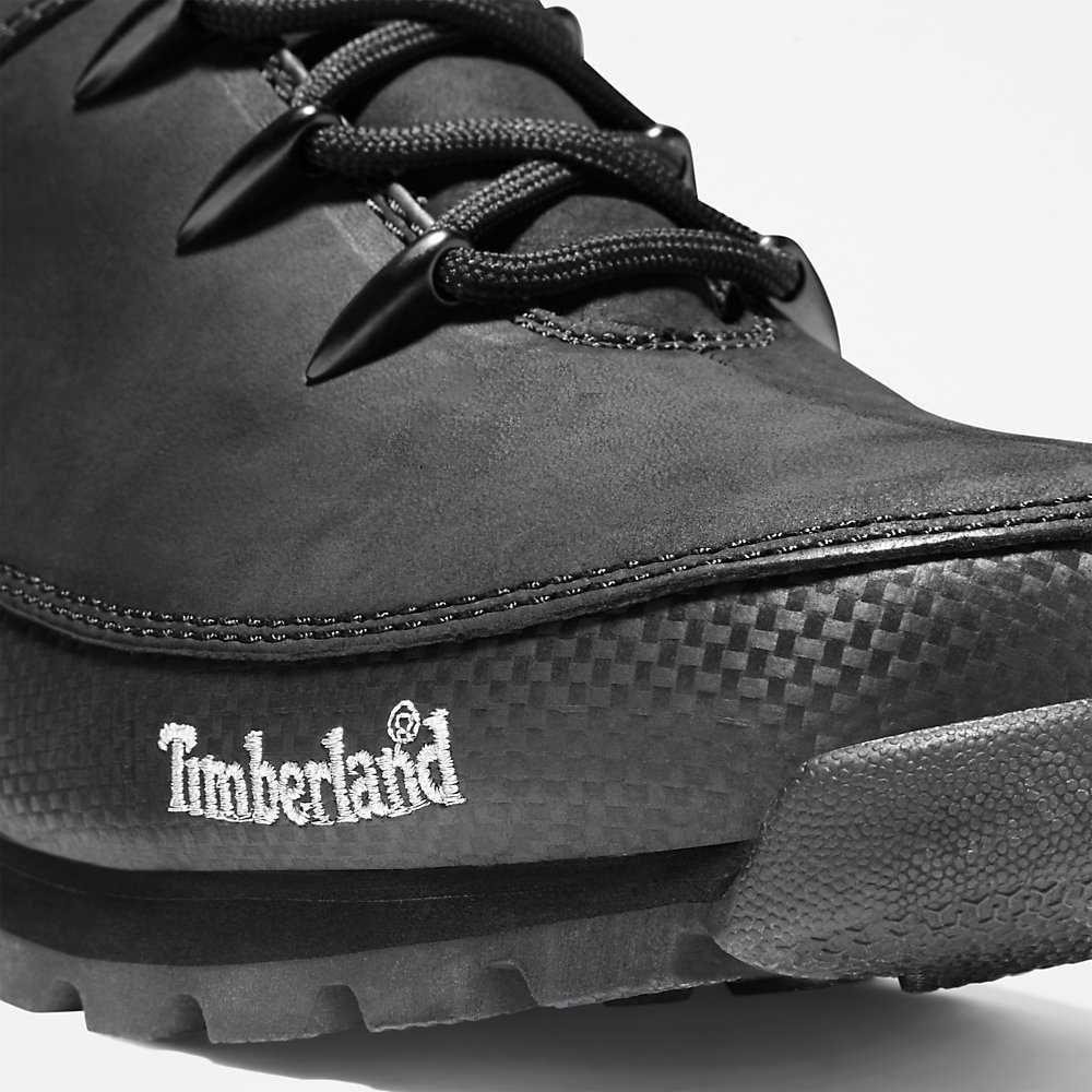 Men's Timberland Euro Sprint Mid Hiking Boots Black | UAE-4908563