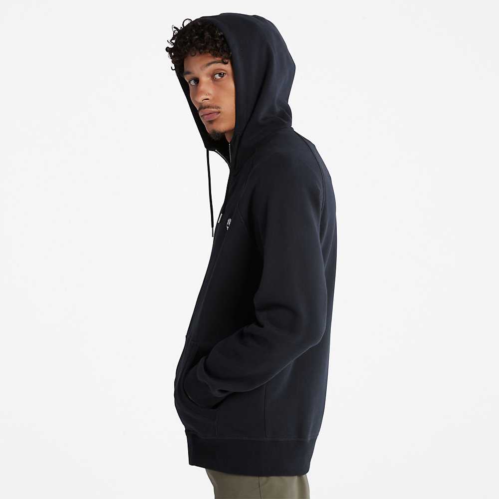 Men's Timberland Exeter River Hoodie Black | UAE-3527406