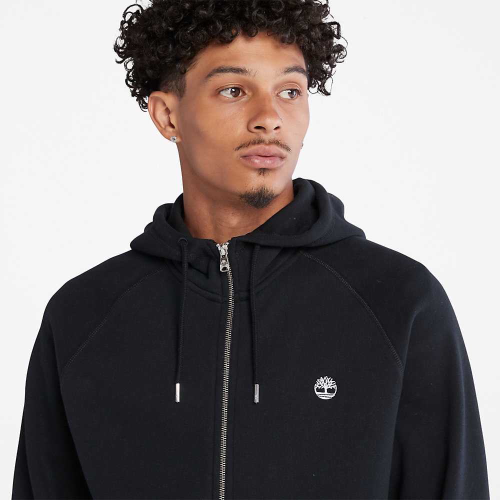 Men's Timberland Exeter River Hoodie Black | UAE-3527406