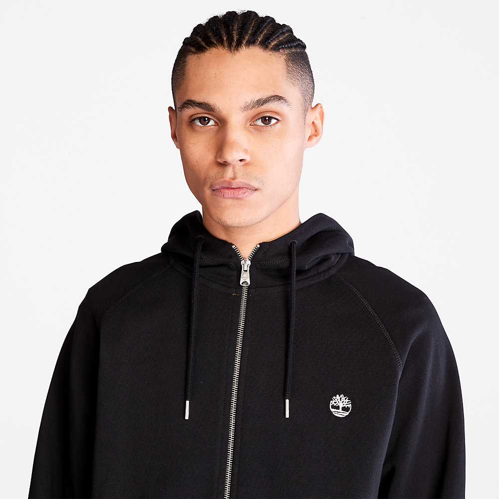 Men's Timberland Exeter River Hoodie Black | UAE-5903264