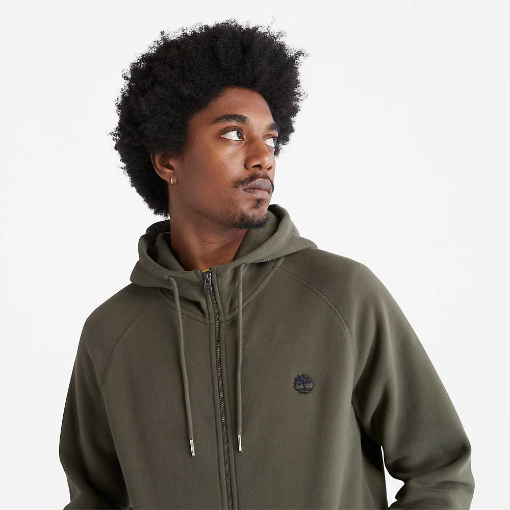 Men's Timberland Exeter River Hoodie Green | UAE-6835940