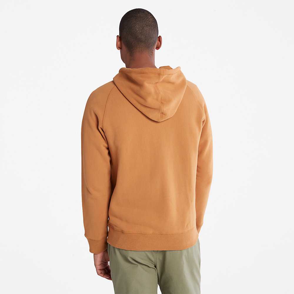 Men's Timberland Exeter River Hoodie Light Brown | UAE-6014295