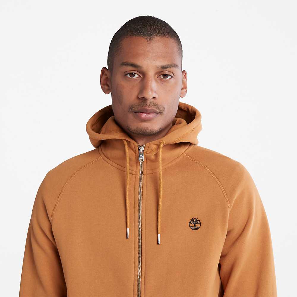 Men's Timberland Exeter River Hoodie Light Brown | UAE-6014295