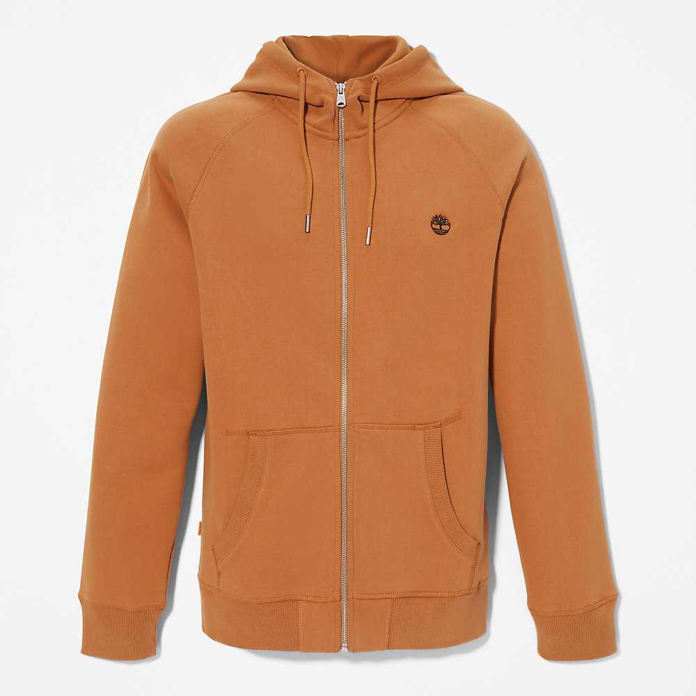 Men's Timberland Exeter River Hoodie Light Brown | UAE-6014295