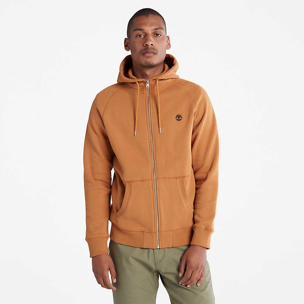 Men\'s Timberland Exeter River Hoodie Light Brown | UAE-6014295