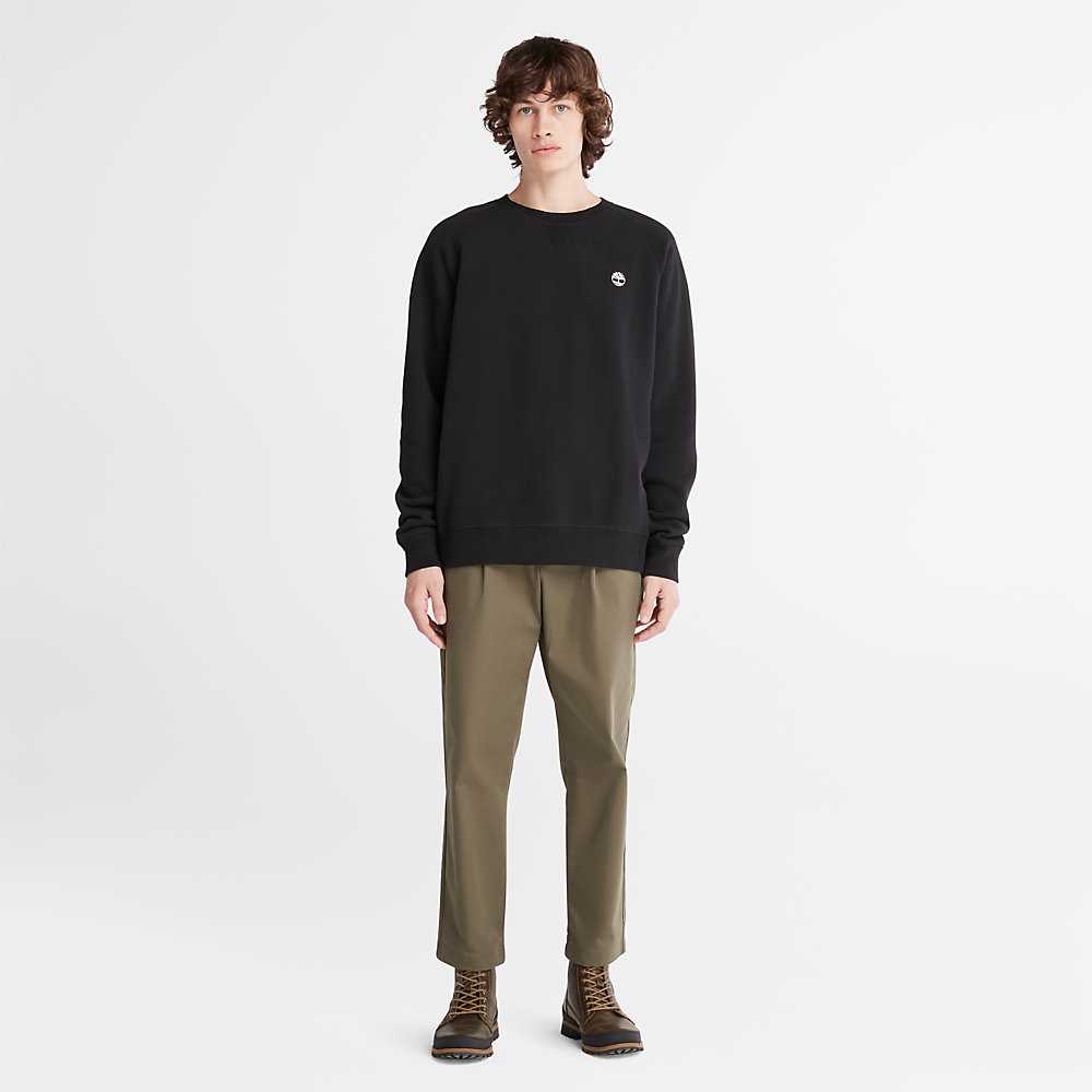 Men's Timberland Exeter River Sweatshirt Black | UAE-1370562