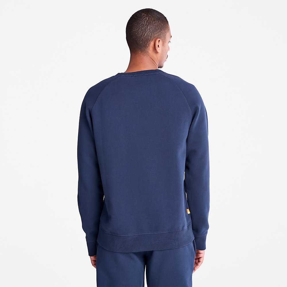 Men's Timberland Exeter River Sweatshirt Navy | UAE-1527489