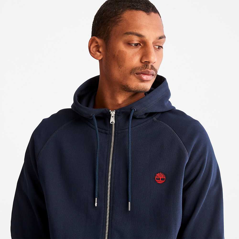 Men's Timberland Exeter River Sweatshirt Navy | UAE-2604978