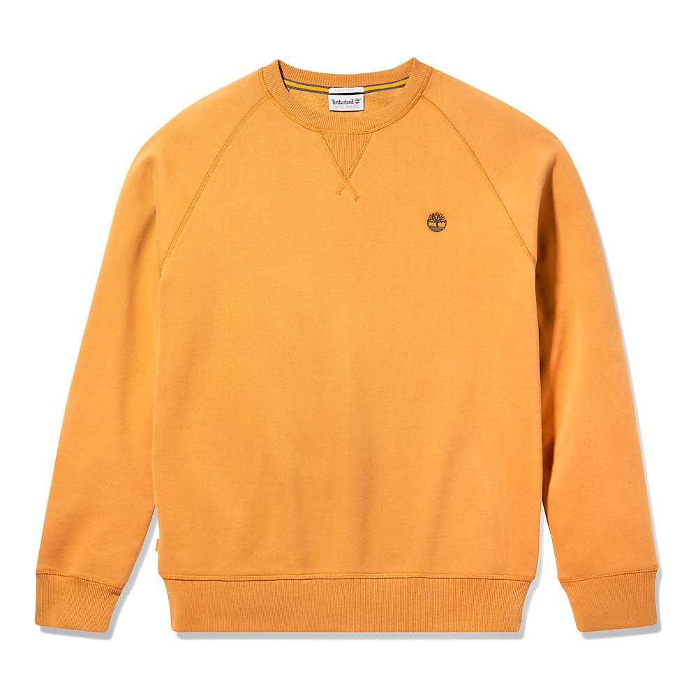 Men's Timberland Exeter River Sweatshirt Yellow | UAE-6705149