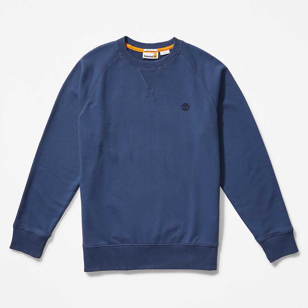 Men's Timberland Exeter River Sweatshirt Blue | UAE-8625497