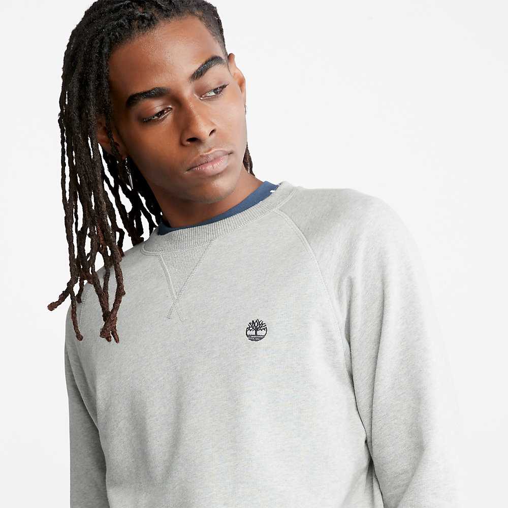 Men's Timberland Exeter River Sweatshirt Grey | UAE-9153082