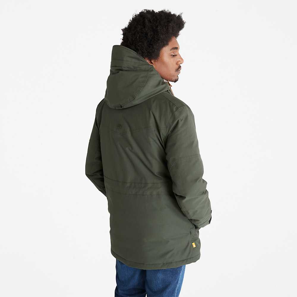 Men's Timberland Expedition Parka Jackets Dark Green | UAE-5348267