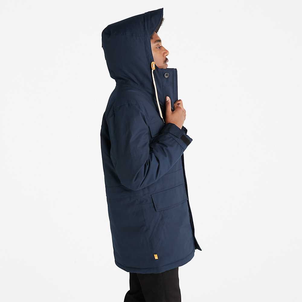 Men's Timberland Expedition Parka Jackets Dark Blue | UAE-5736021