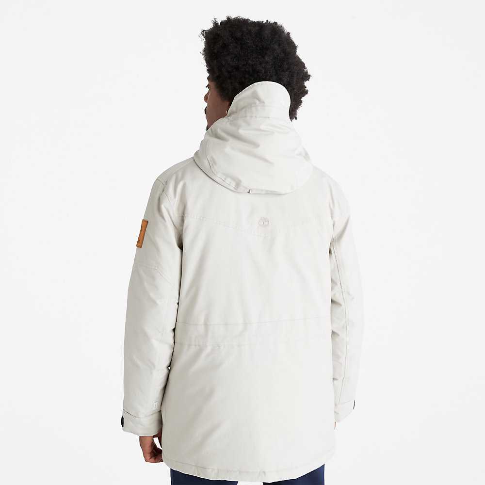 Men's Timberland Expedition Parka Jackets Light Grey | UAE-8920675