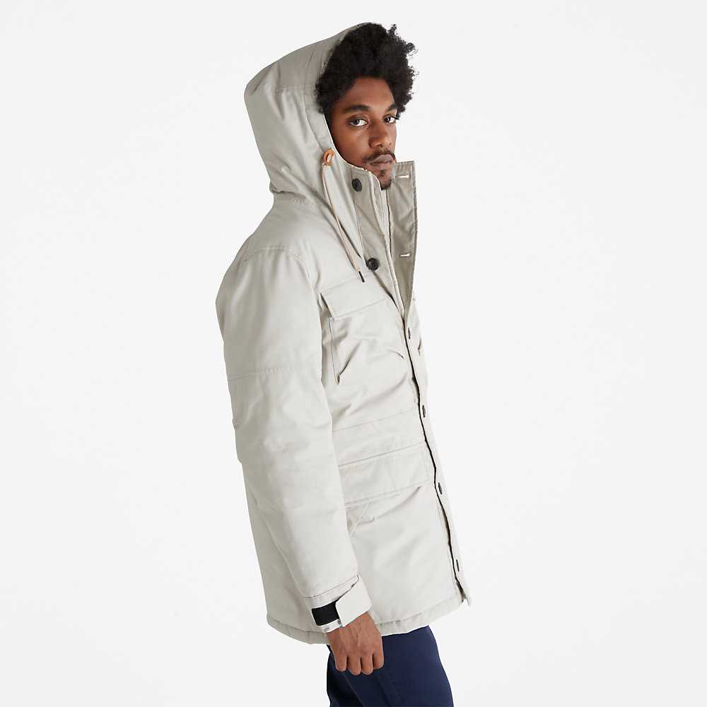 Men's Timberland Expedition Parka Jackets Light Grey | UAE-8920675