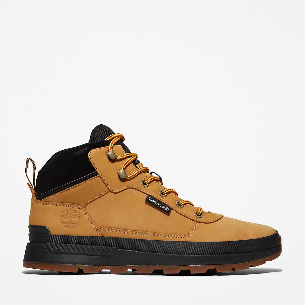 Men\'s Timberland Field Trekker Chukka Boots Yellow | UAE-3524096