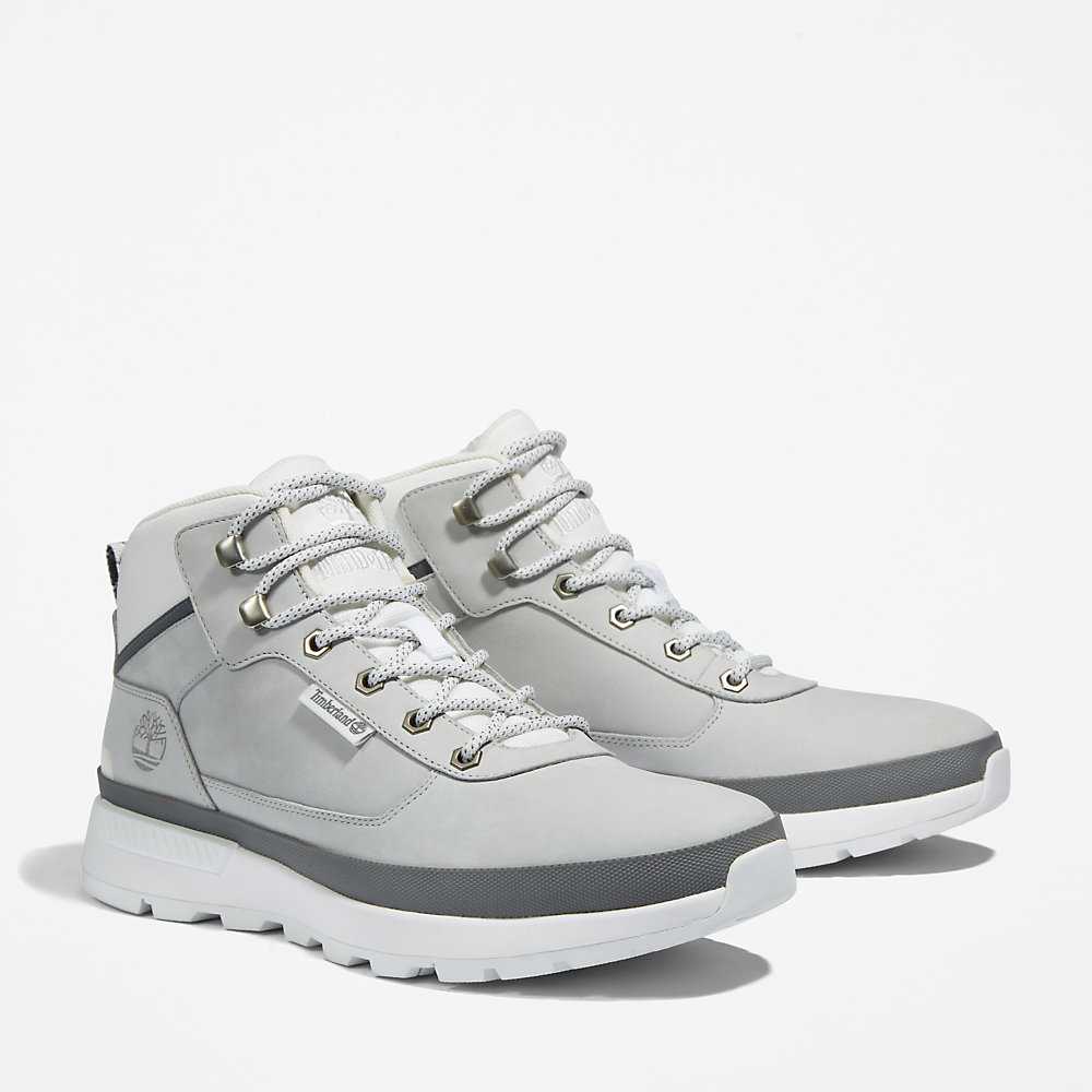 Men's Timberland Field Trekker Hiking Boots Light Grey | UAE-3482170