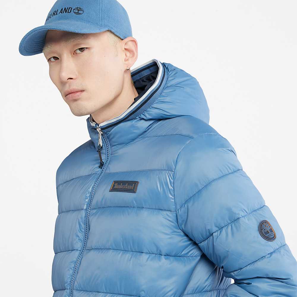 Men's Timberland Garfield Down Jackets Blue | UAE-8297301