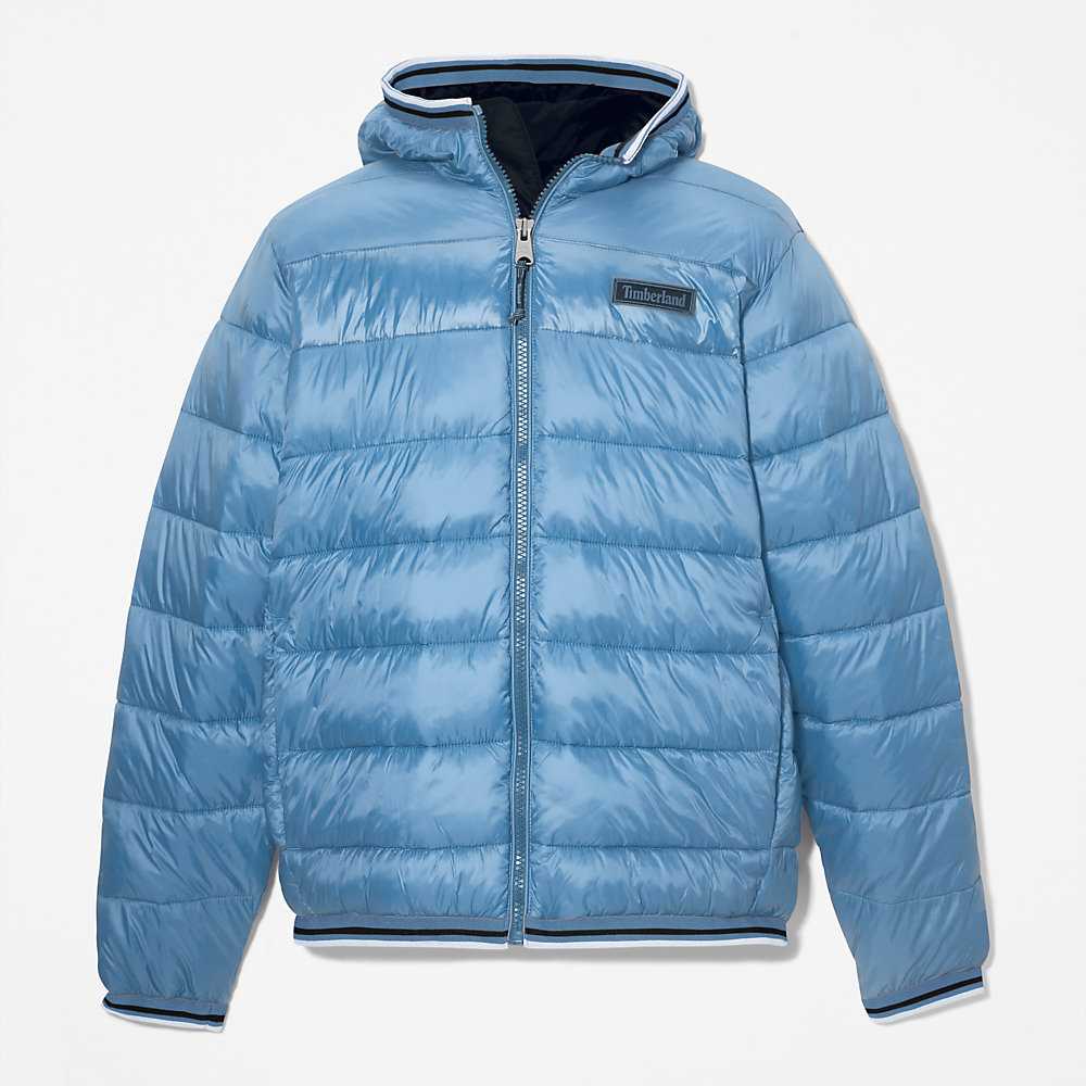 Men's Timberland Garfield Down Jackets Blue | UAE-8297301