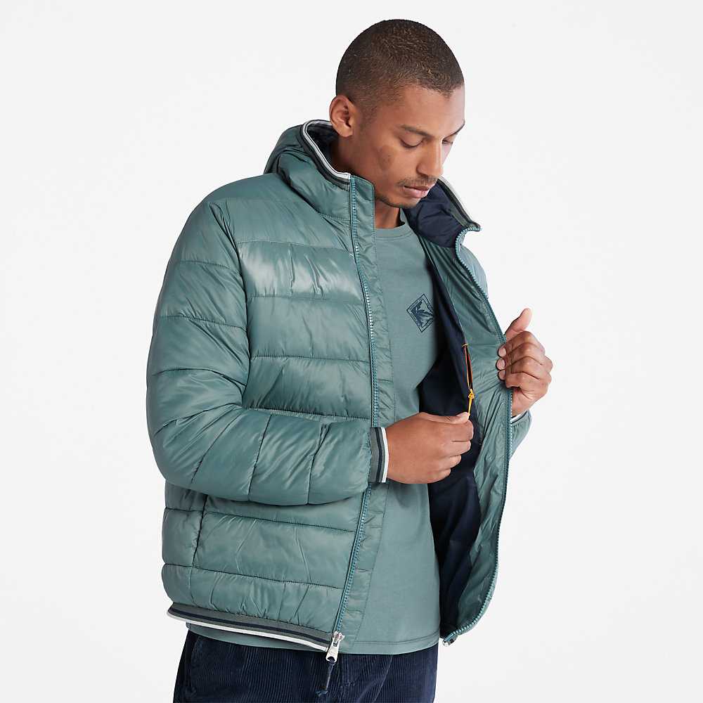 Men's Timberland Garfield Down Jackets Green | UAE-9436870