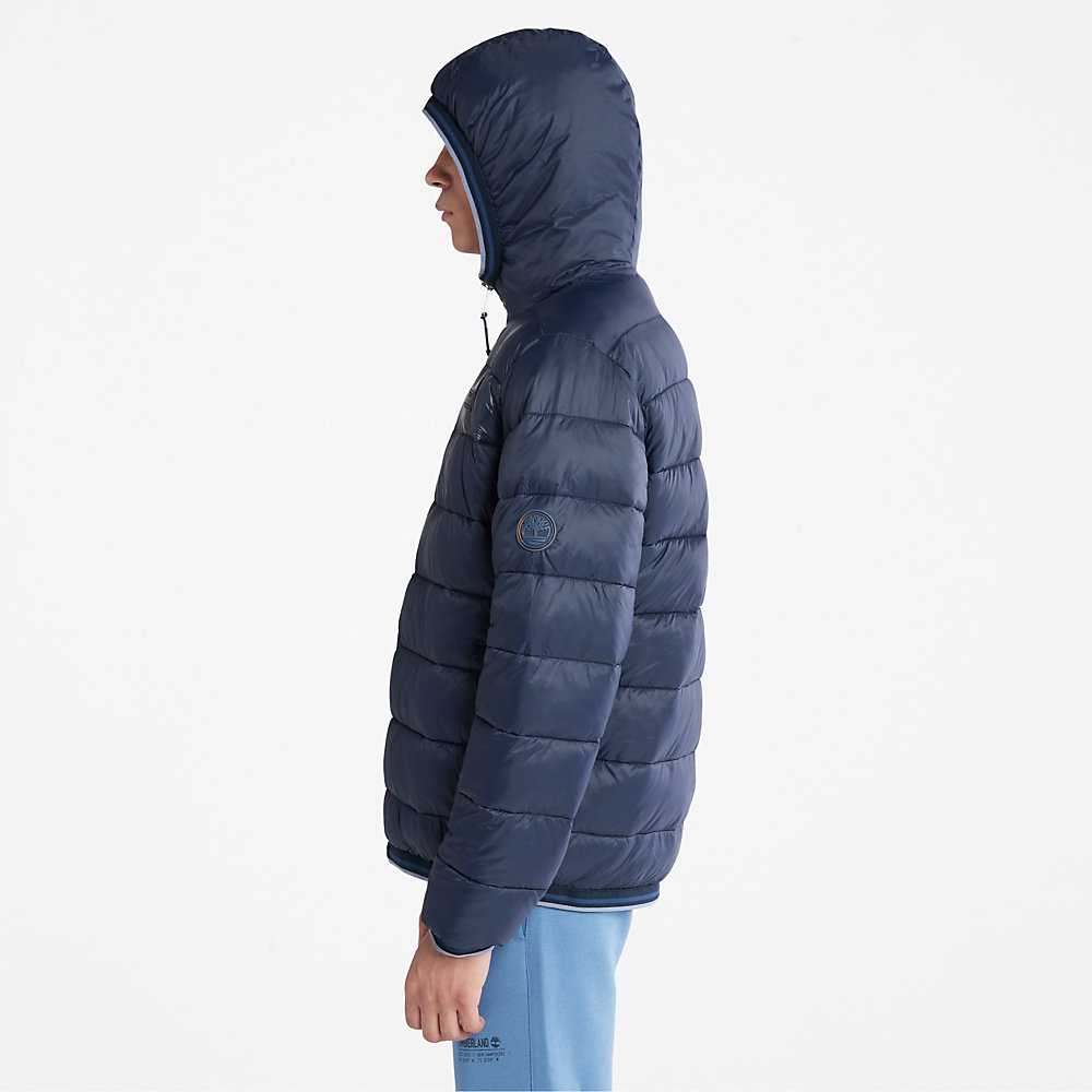 Men's Timberland Garfield Down Jackets Navy | UAE-4125986