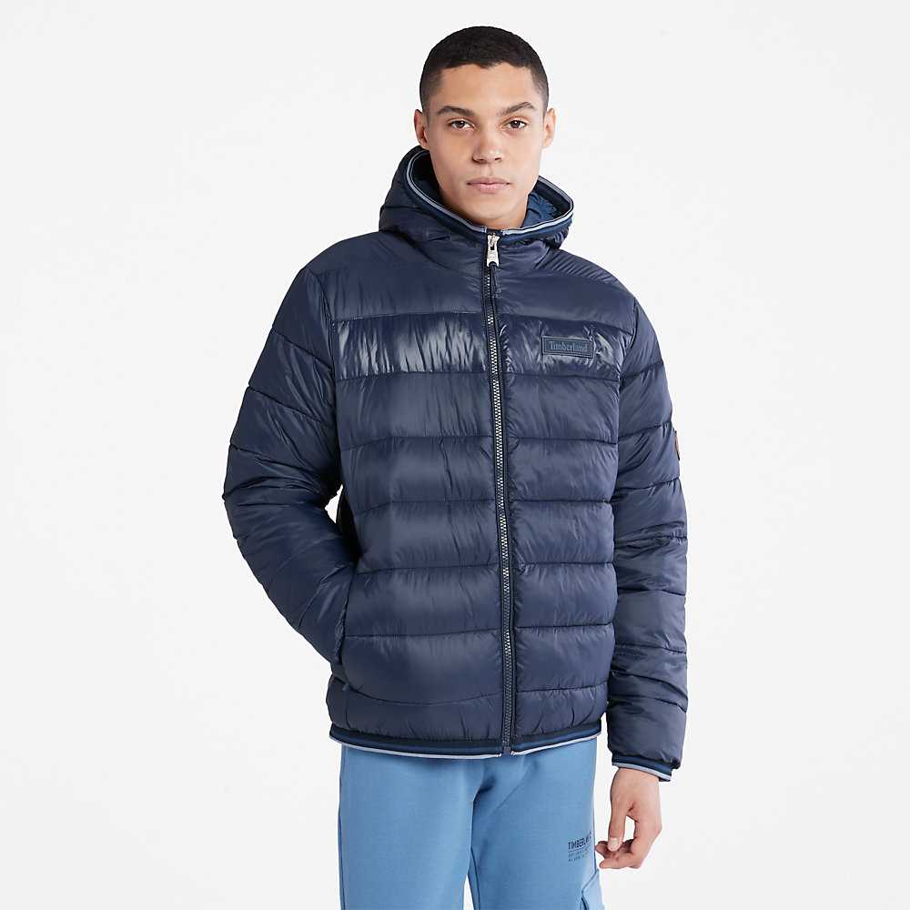 Men\'s Timberland Garfield Down Jackets Navy | UAE-4125986