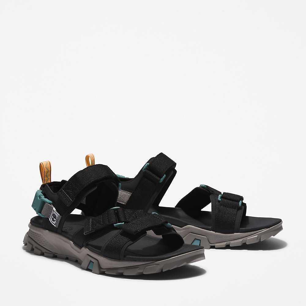 Men's Timberland Garrison Trail Sandals Black | UAE-1238097