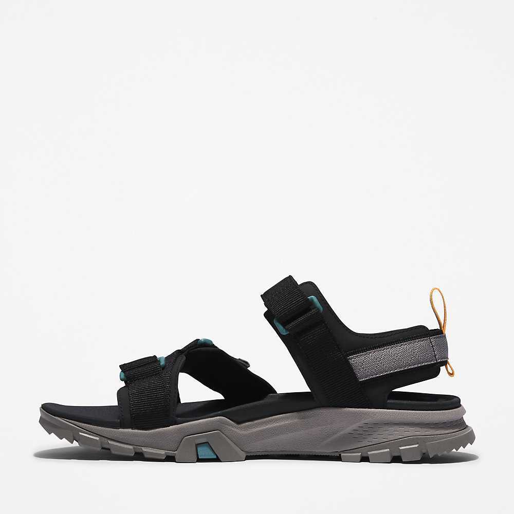 Men's Timberland Garrison Trail Sandals Black | UAE-1238097