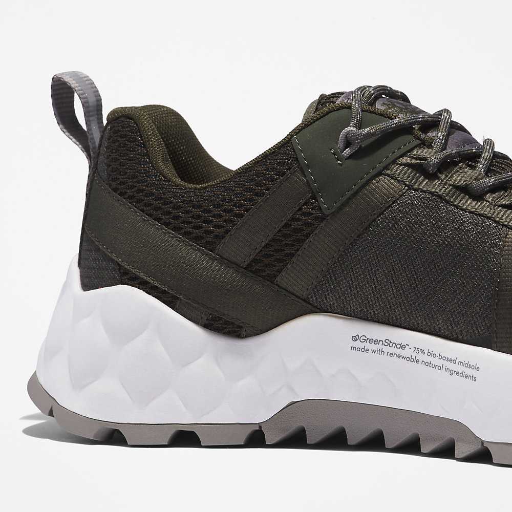 Men's Timberland GreenStride™ Solar Wave Sneakers Dark Green | UAE-5280713