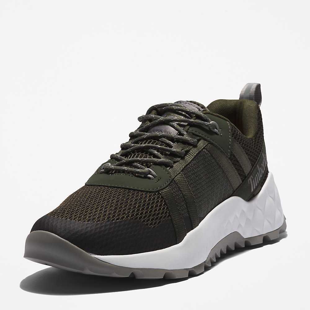 Men's Timberland GreenStride™ Solar Wave Sneakers Dark Green | UAE-5280713