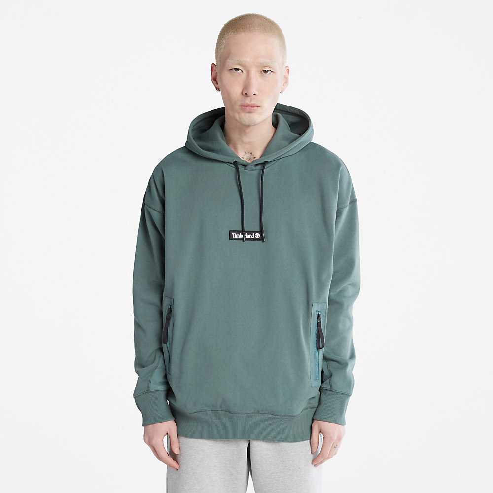 Men\'s Timberland Heavyweight Hoodie Green | UAE-9801572