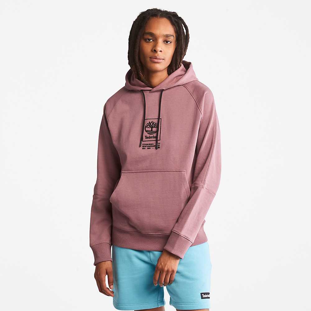 Men's Timberland Heavyweight Hoodie Pink | UAE-9704682