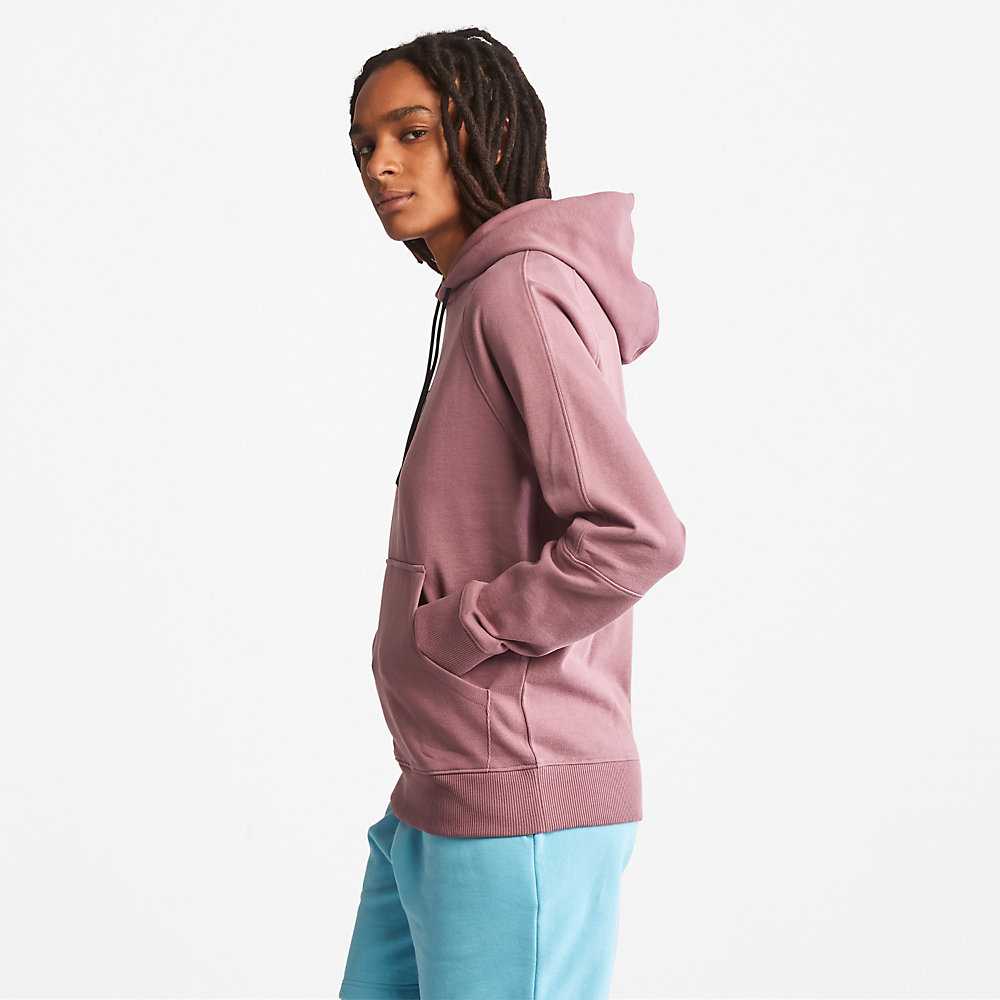 Men's Timberland Heavyweight Hoodie Pink | UAE-9704682