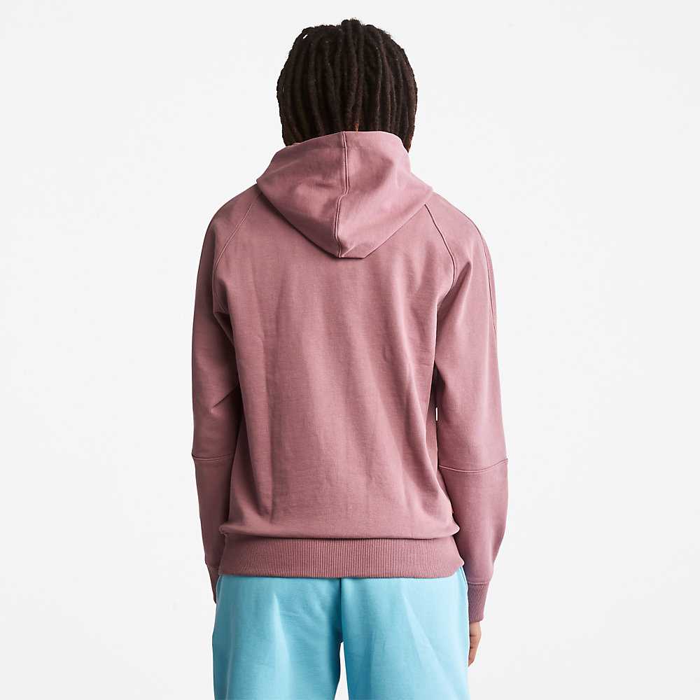 Men's Timberland Heavyweight Hoodie Pink | UAE-9704682