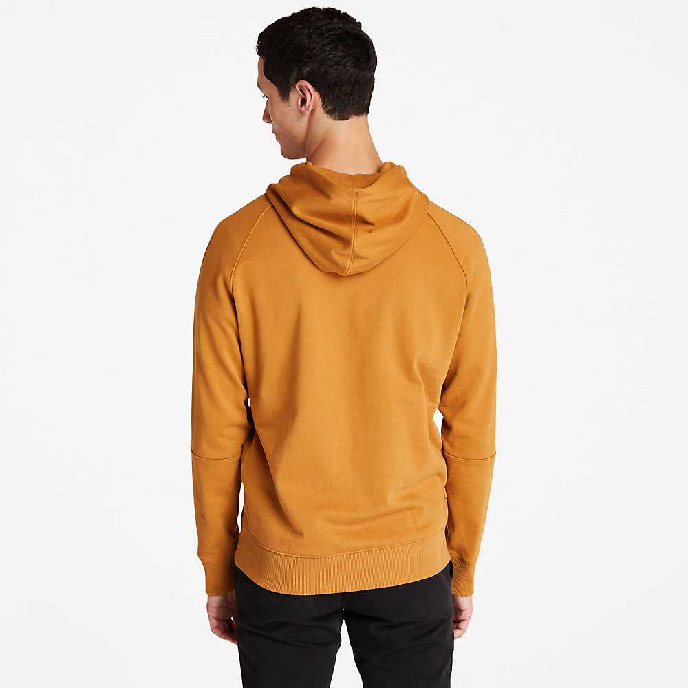 Men's Timberland Heavyweight Hoodie Yellow | UAE-9750268