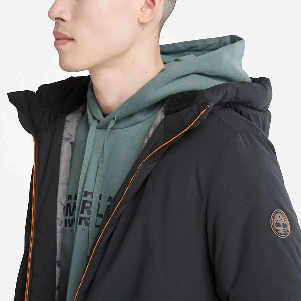 Men's Timberland Insulated Parka Jackets Black | UAE-7035126