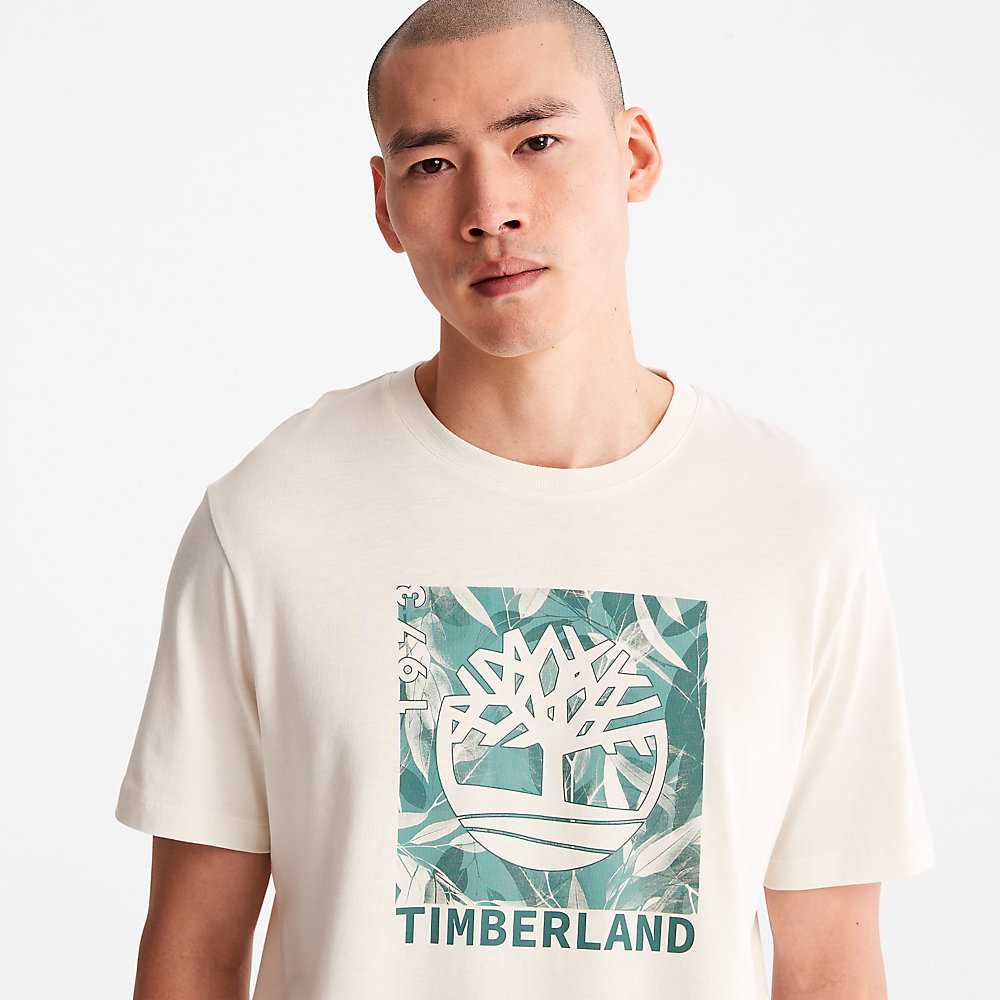 Men's Timberland Interlock TimberFresh™ T Shirts White | UAE-6903758