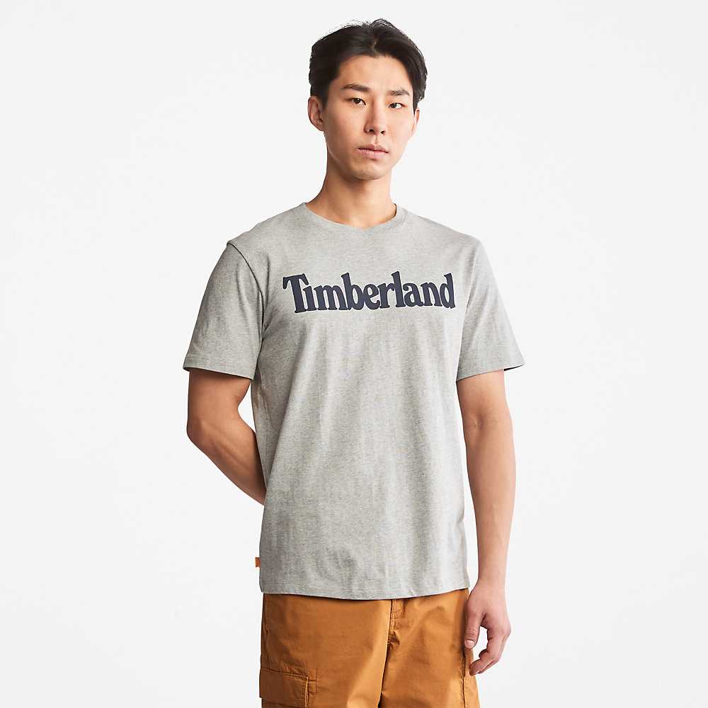 Men\'s Timberland Kennebec River T Shirts Grey | UAE-1942703