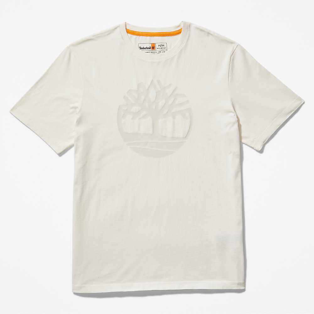 Men's Timberland Kennebec River T Shirts White | UAE-4197852