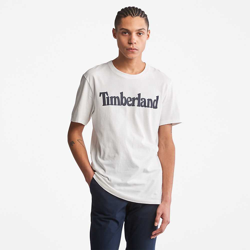 Men\'s Timberland Kennebec River T Shirts White | UAE-5086192