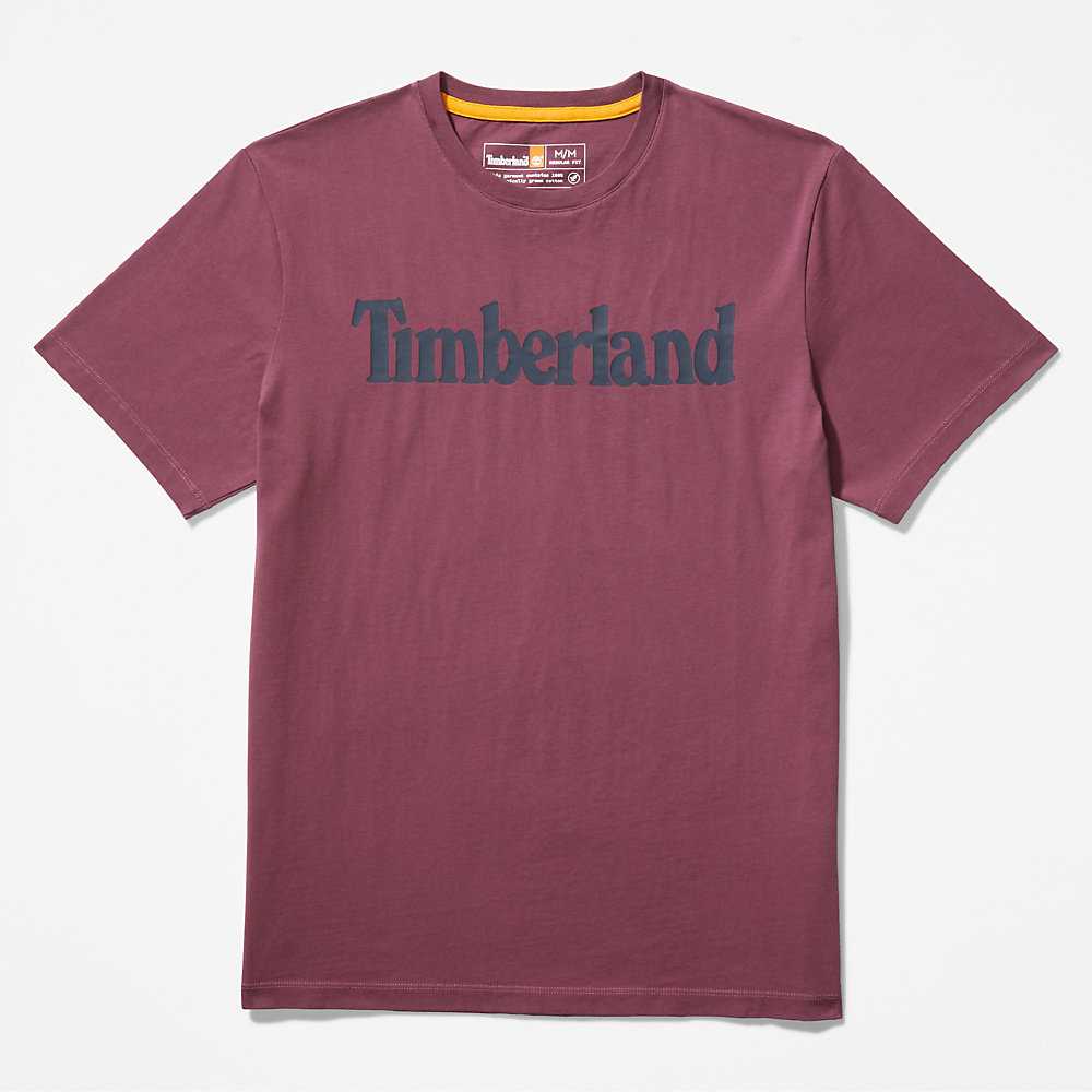 Men's Timberland Kennebec River T Shirts Purple | UAE-5498360