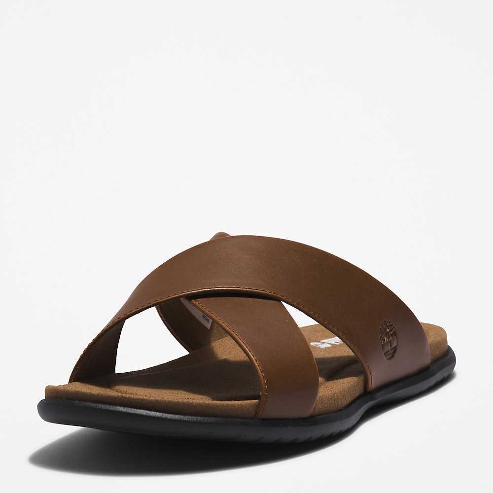 Men's Timberland Kesler Cove Sandals Brown | UAE-1857239