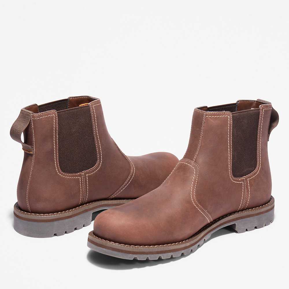 Men's Timberland Larchmont Chelsea Boots Light Brown | UAE-5714839