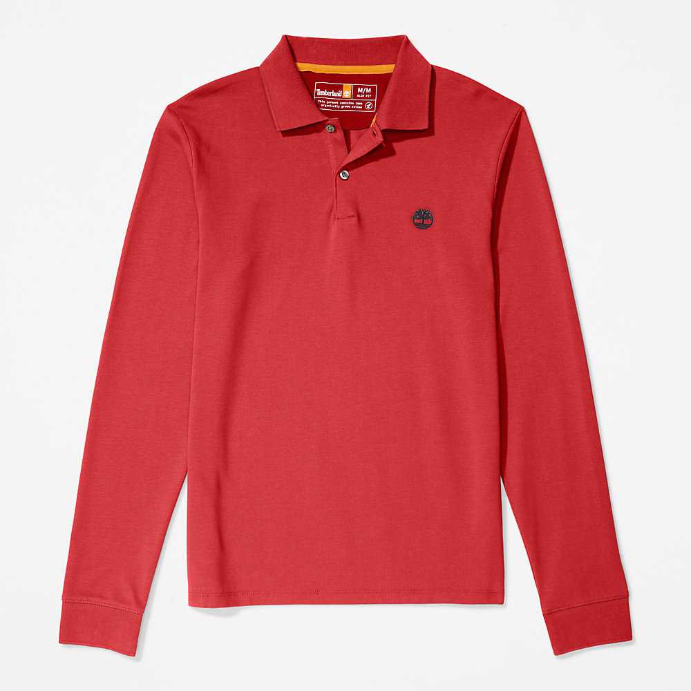 Men's Timberland Millers River Polo Shirts Red | UAE-2046987