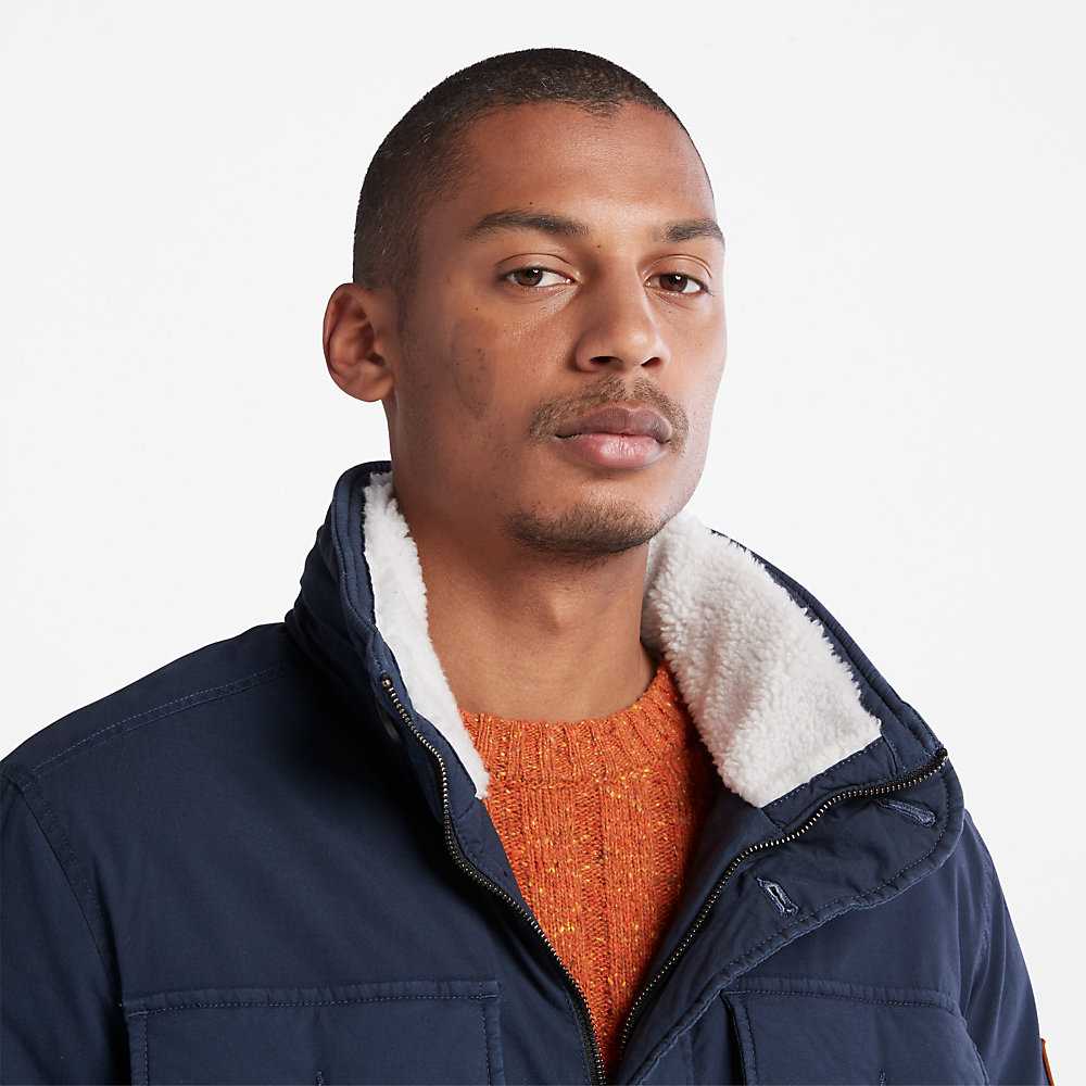 Men's Timberland Mount Kelsey Winter Jackets Dark Blue | UAE-6759430