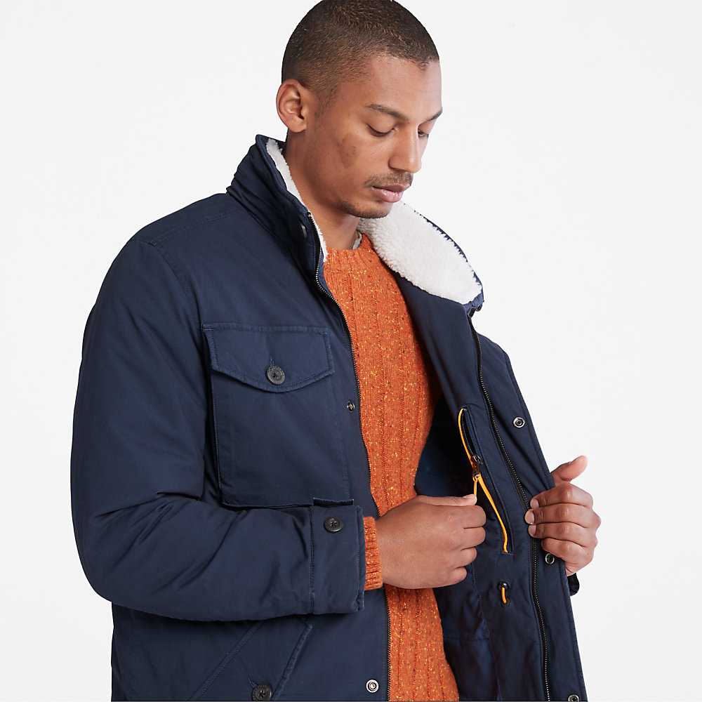 Men's Timberland Mount Kelsey Winter Jackets Dark Blue | UAE-6759430